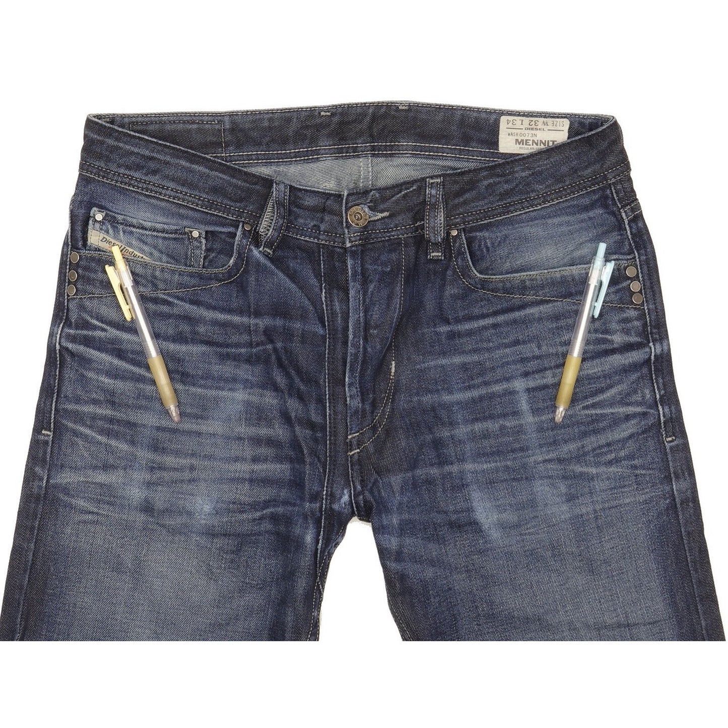 Diesel Mennit Men Blue Straight Regular Jeans W32 L29