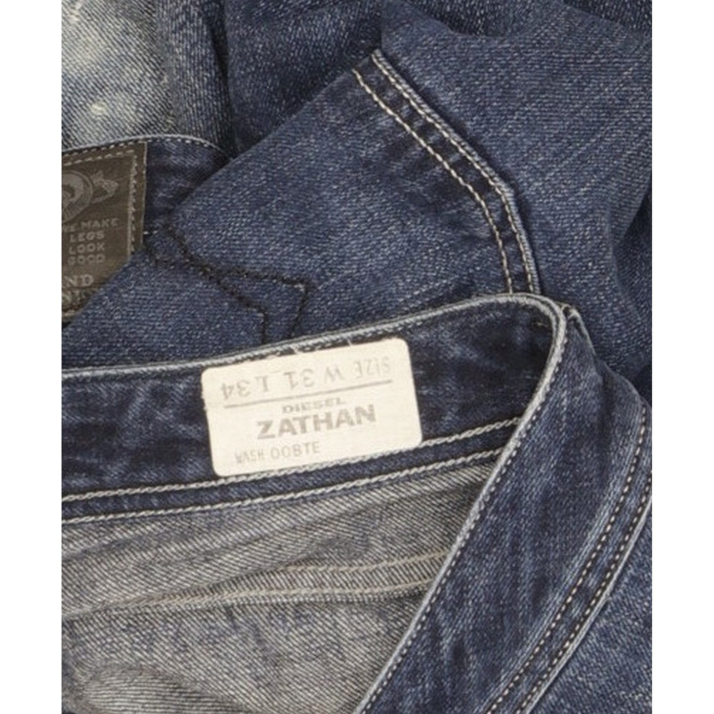 Diesel Zatiny Men Blue Bootcut Regular Jeans W31 L31