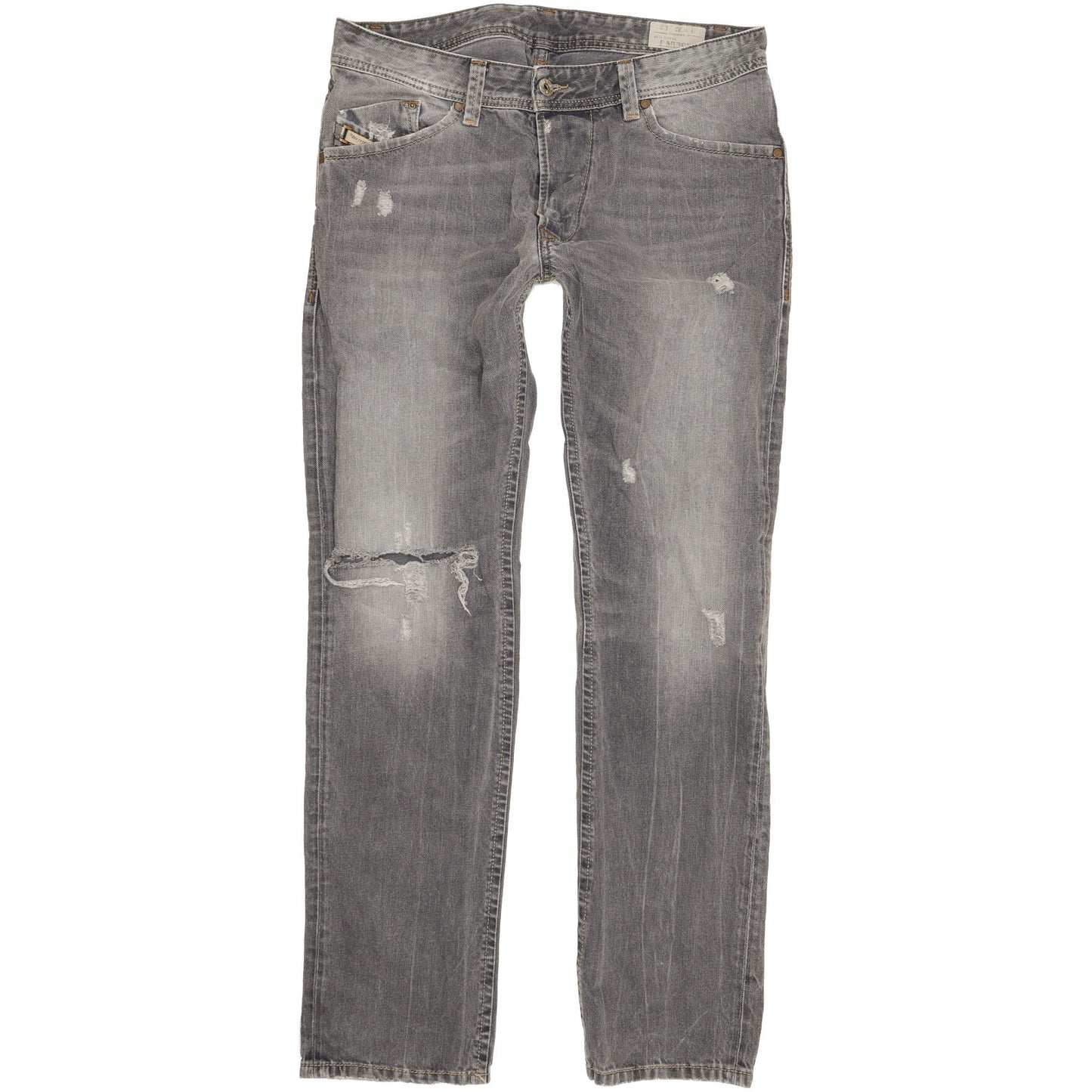 Diesel Darron Men Grey Tapered Slim Jeans W32 L32