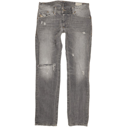 Diesel Darron Men Grey Tapered Slim Jeans W32 L32