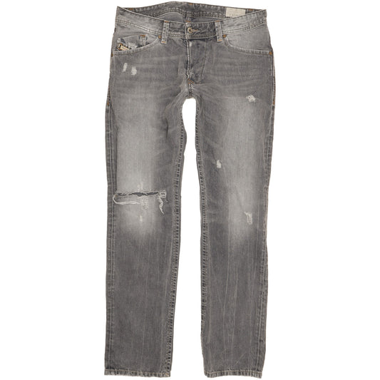 Diesel Darron Men Grey Tapered Slim Jeans W32 L32