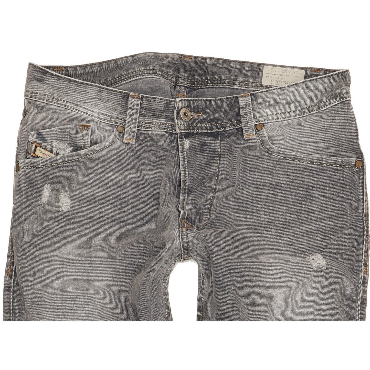 Diesel Darron Men Grey Tapered Slim Jeans W32 L32