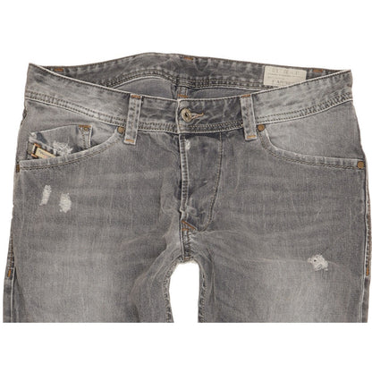 Diesel Darron Men Grey Tapered Slim Jeans W32 L32