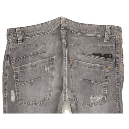 Diesel Darron Men Grey Tapered Slim Jeans W32 L32
