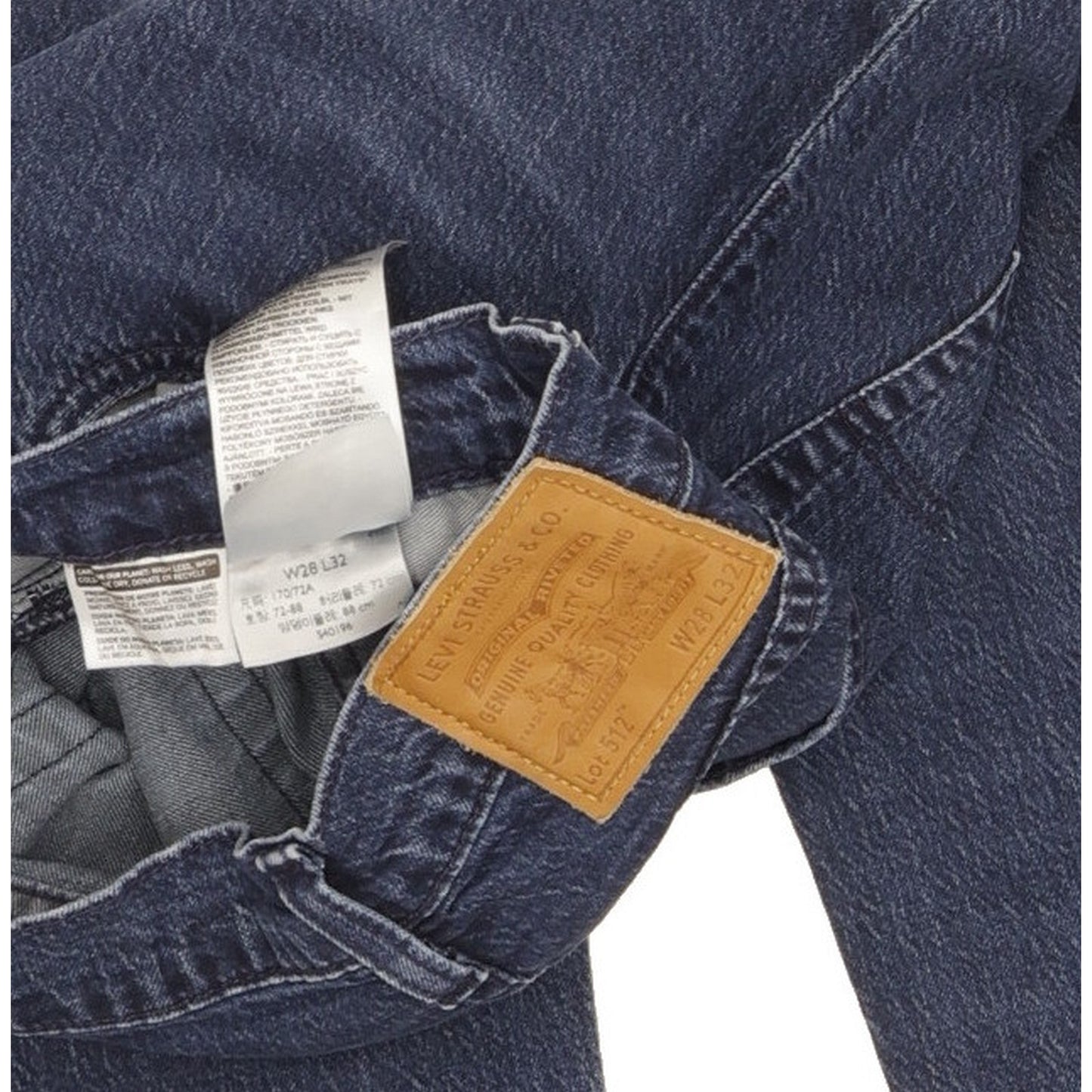 Levi's 512 Men Blue Tapered Slim Stretch Jeans W28 L31