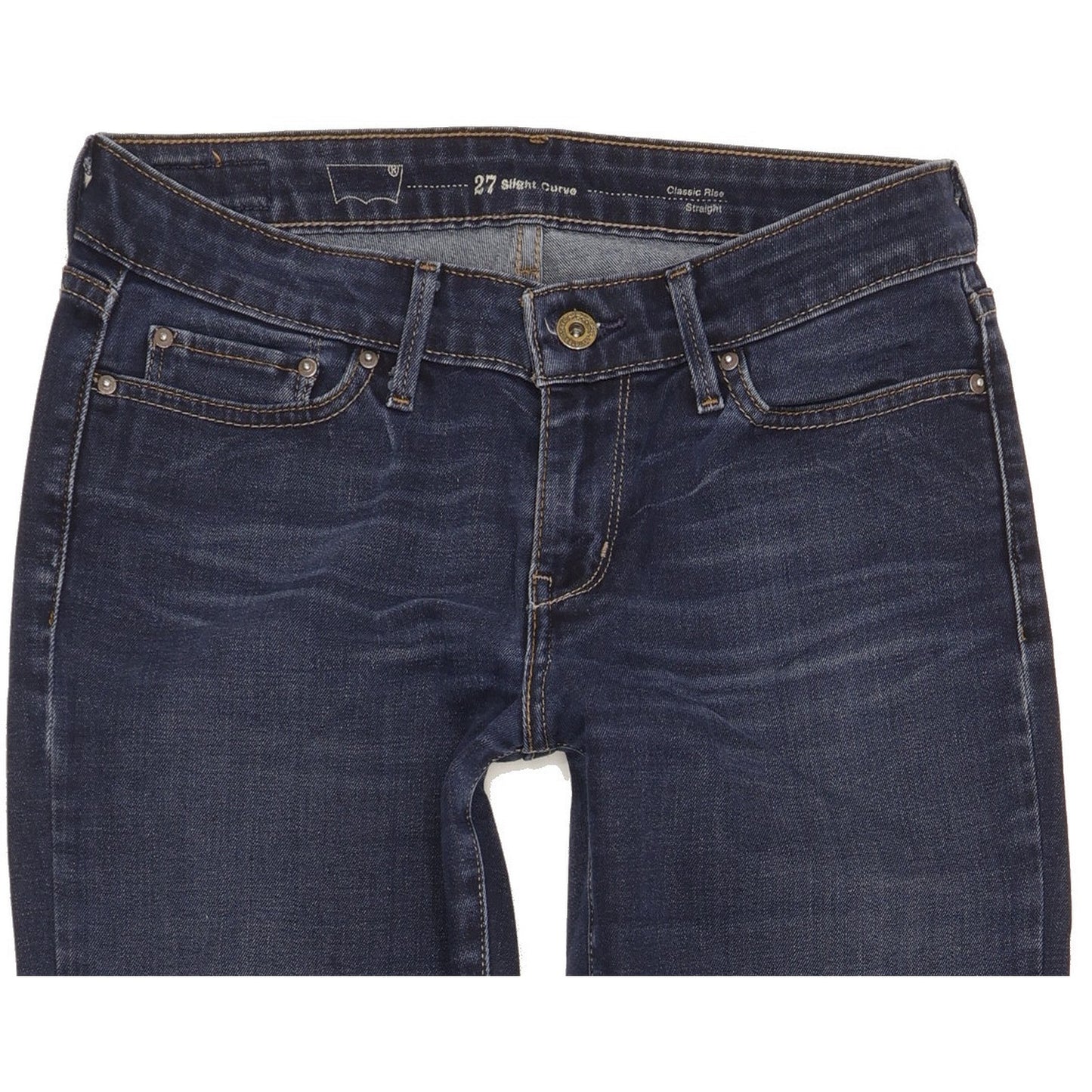Levi's Slight Curve Women Blue Straight Classic Stretch Jeans W27 L31