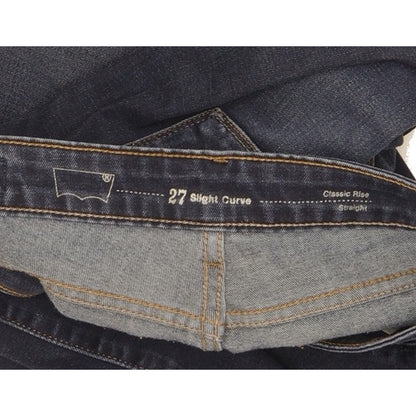 Levi's Slight Curve Women Blue Straight Classic Stretch Jeans W27 L31