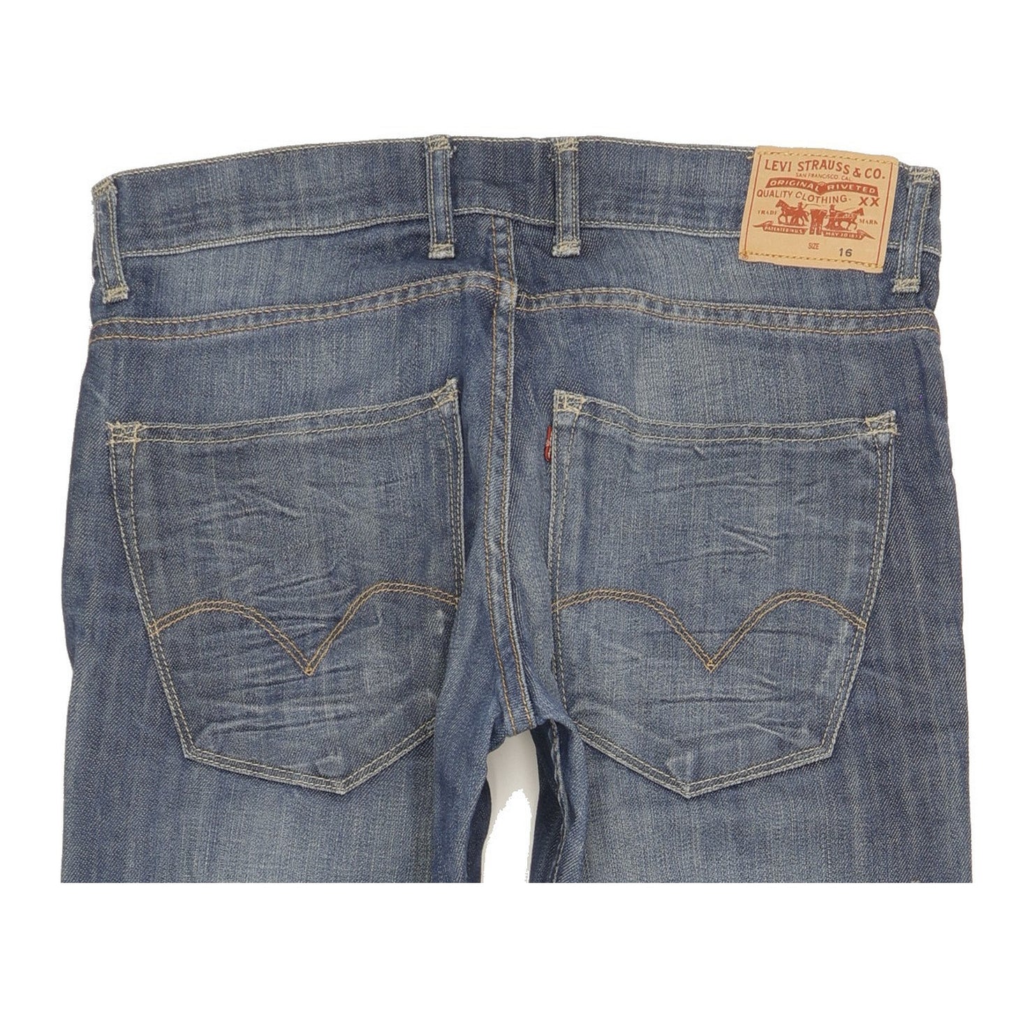 Levi's Red Tab Women Blue Straight Regular Stretch Jeans W30 L34
