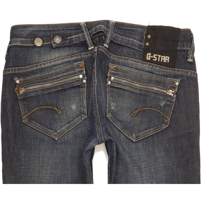 G-Star Women Blue Skinny Slim Stretch Jeans W29 L28