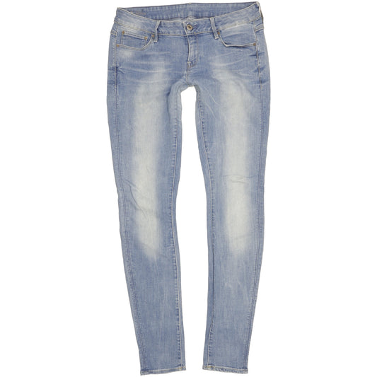 G-Star Lynn Women Blue Skinny Slim Stretch Jeans W30 L34