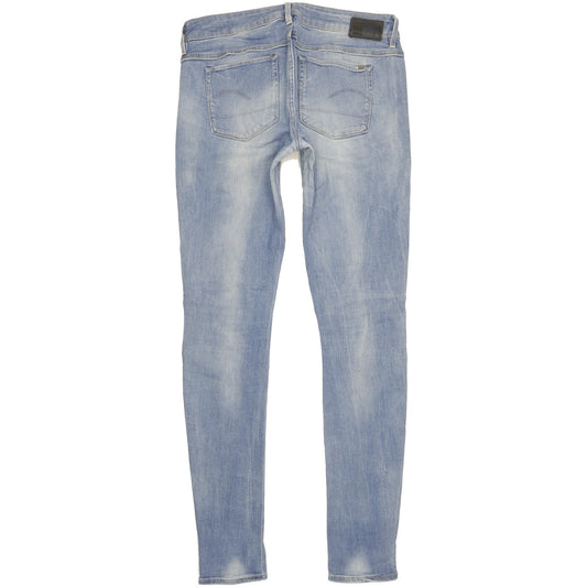 G-Star Lynn Women Blue Skinny Slim Stretch Jeans W30 L34