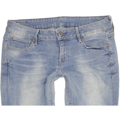 G-Star Lynn Women Blue Skinny Slim Stretch Jeans W30 L34