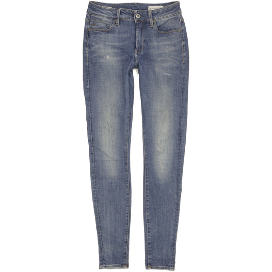 G-Star Shape Women Blue Skinny Slim Stretch Jeans W29 L32