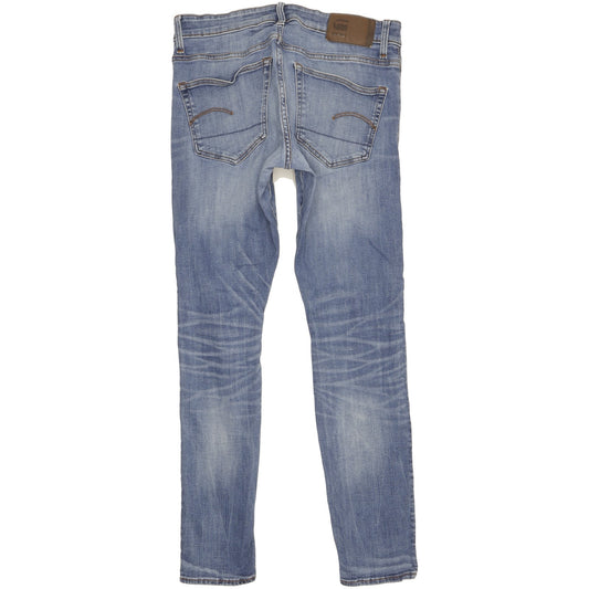 G-Star 3301 Deconstructed Men Blue Skinny Slim Stretch Jeans W32 L32