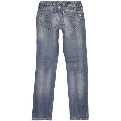 G-Star Midge Women Blue Straight Slim Stretch Jeans W28 L32