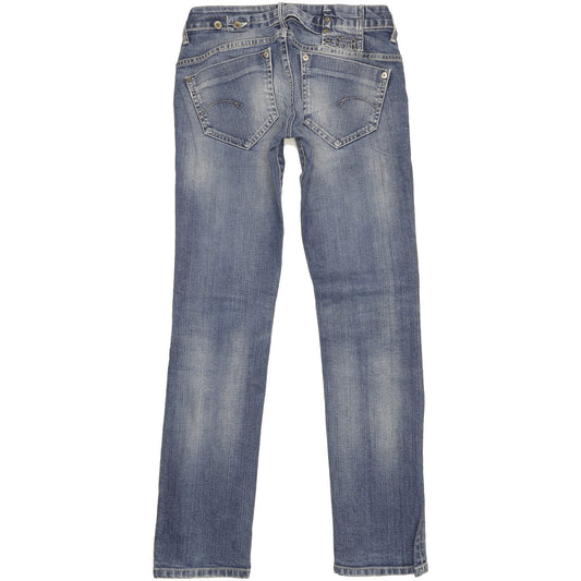 G-Star Midge Women Blue Straight Slim Stretch Jeans W28 L32