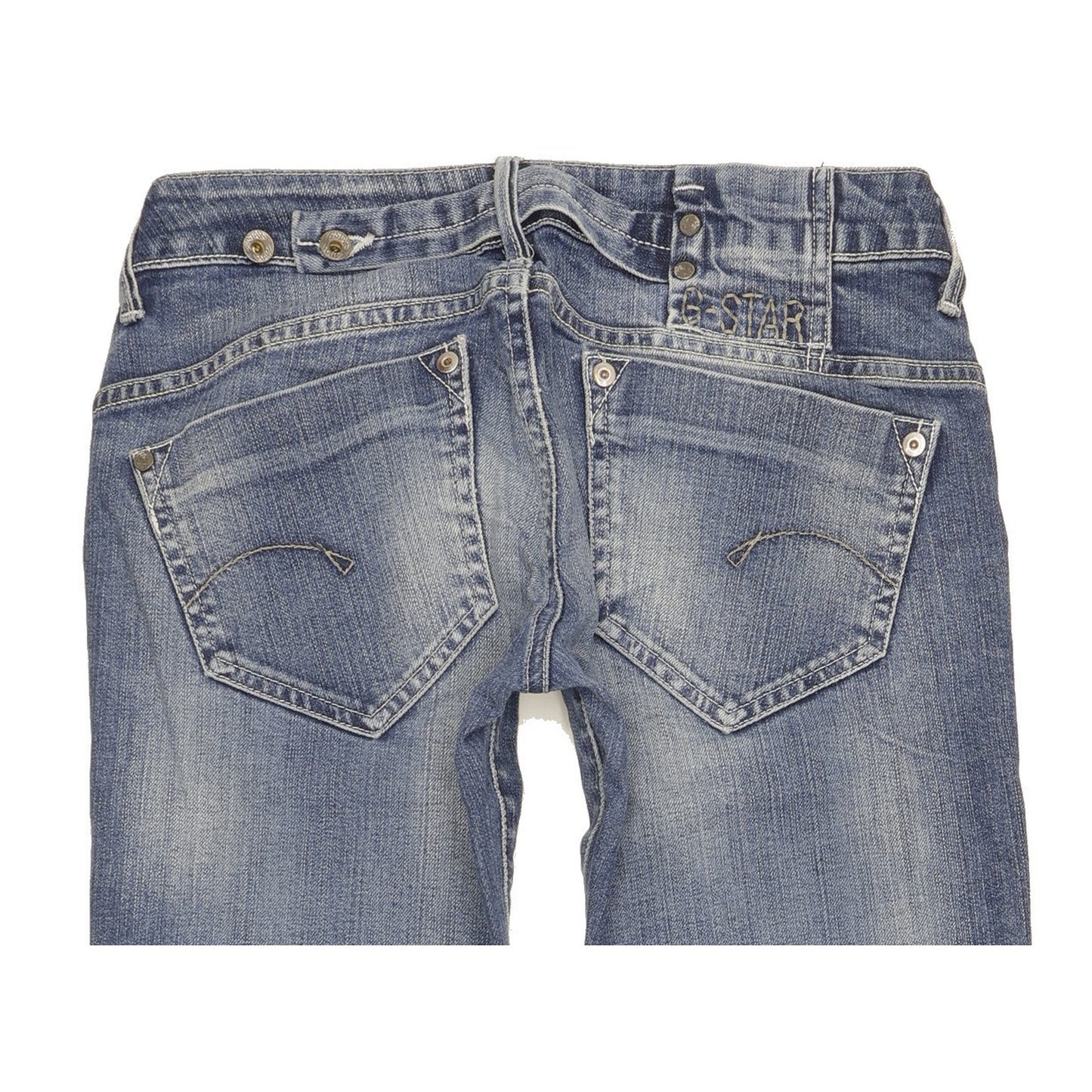 G-Star Midge Women Blue Straight Slim Stretch Jeans W28 L32
