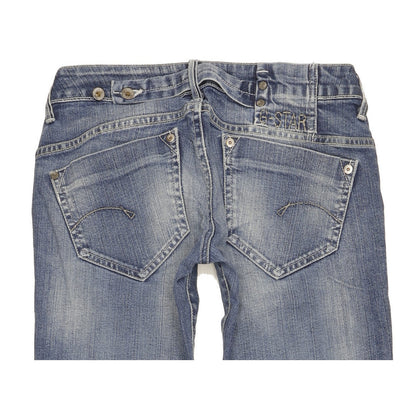 G-Star Midge Women Blue Straight Slim Stretch Jeans W28 L32