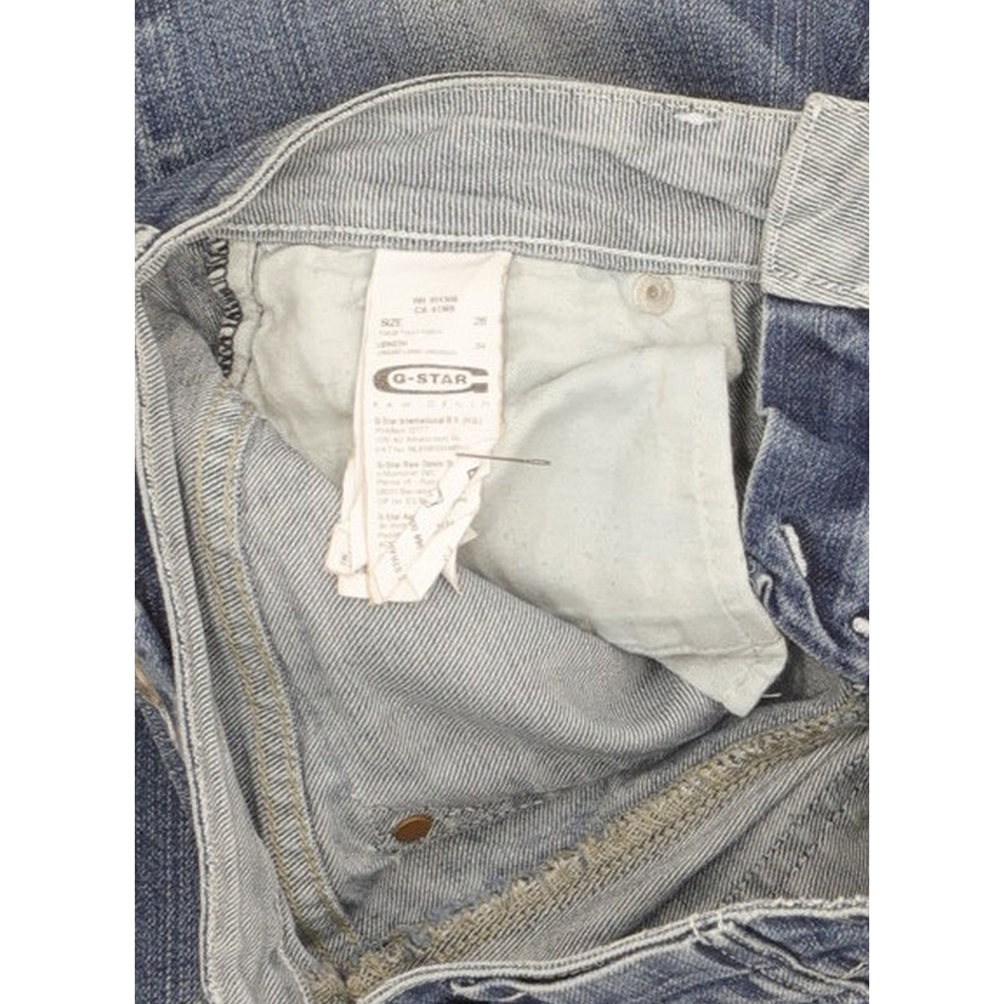 G-Star Midge Women Blue Straight Slim Stretch Jeans W28 L32