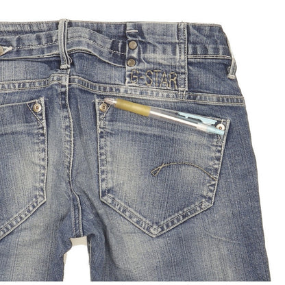 G-Star Midge Women Blue Straight Slim Stretch Jeans W28 L32