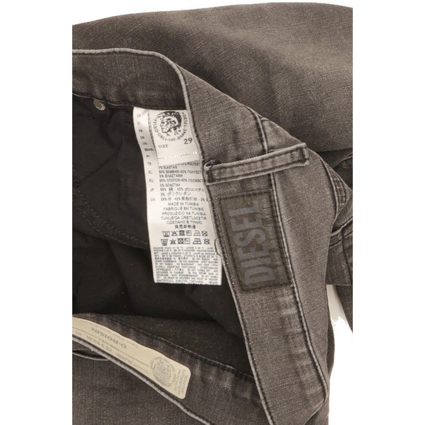 Diesel D-Roisin Men Grey Skinny Slim Jeans W29 L30