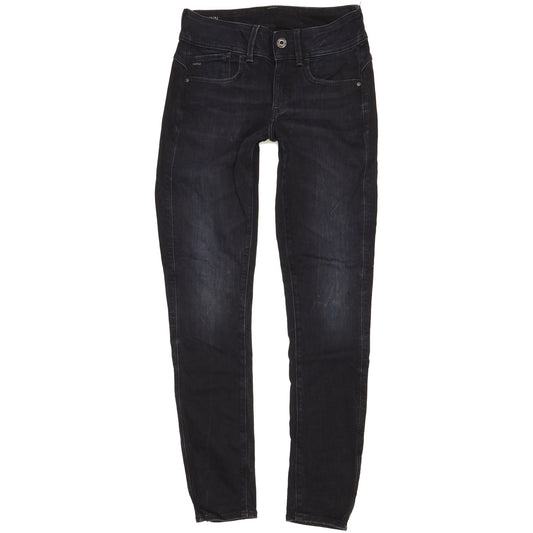 G-Star Lynn Women Navy Skinny Slim Stretch Jeans W27 L30