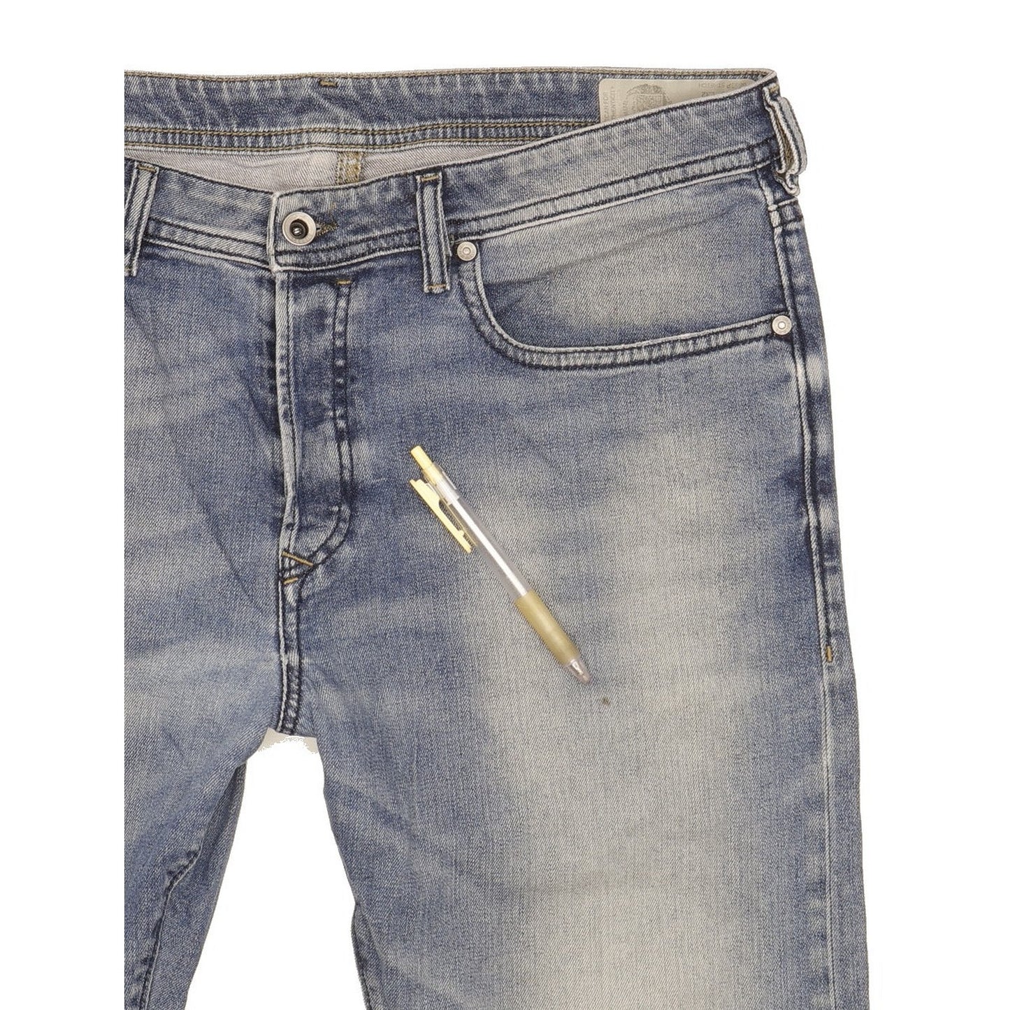 Diesel Buster Men Blue Straight Regular Stretch Jeans W36 L32