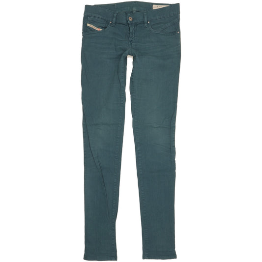 Diesel Getlegg Women Green Skinny Slim Stretch Jeans W28 L34