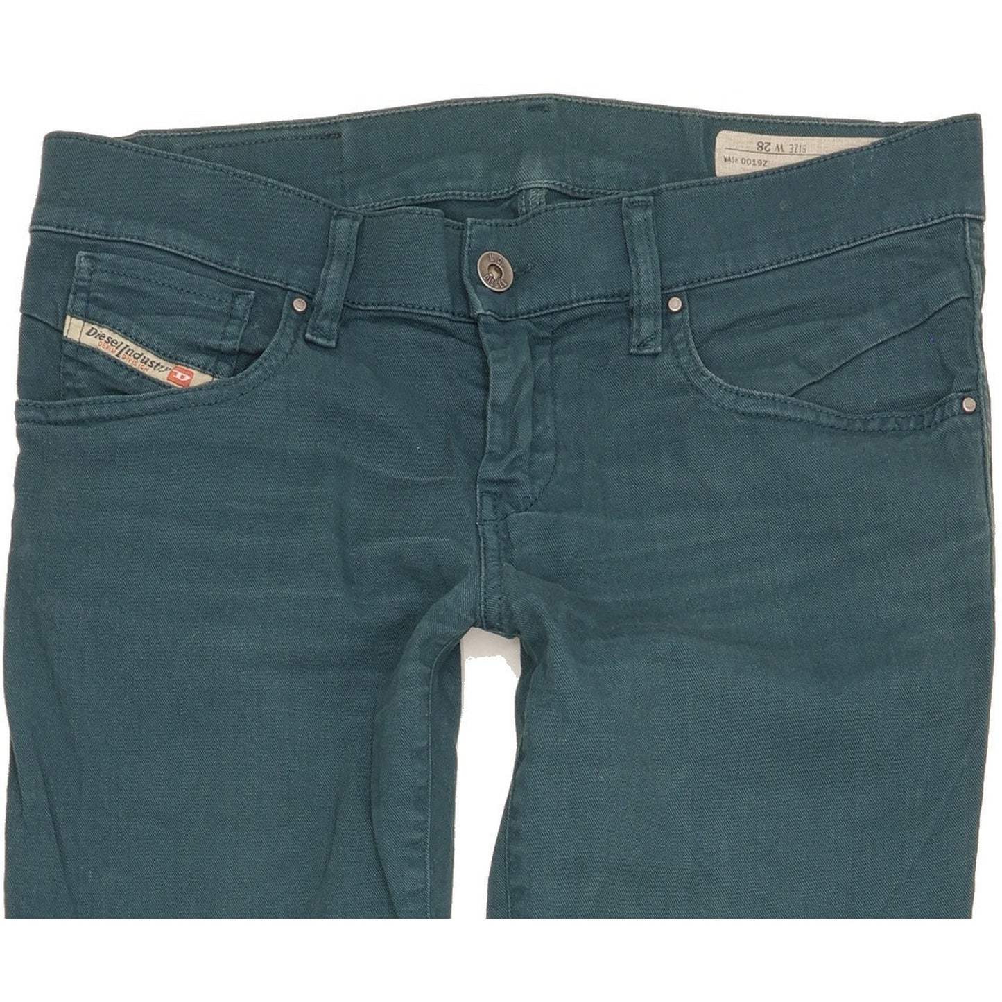 Diesel Getlegg Women Green Skinny Slim Stretch Jeans W28 L34