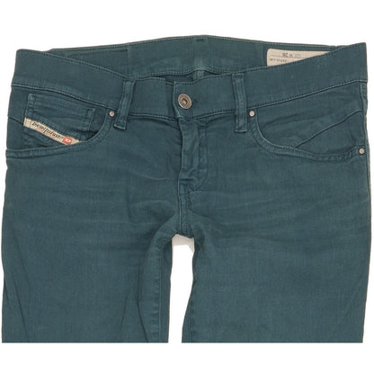 Diesel Getlegg Women Green Skinny Slim Stretch Jeans W28 L34