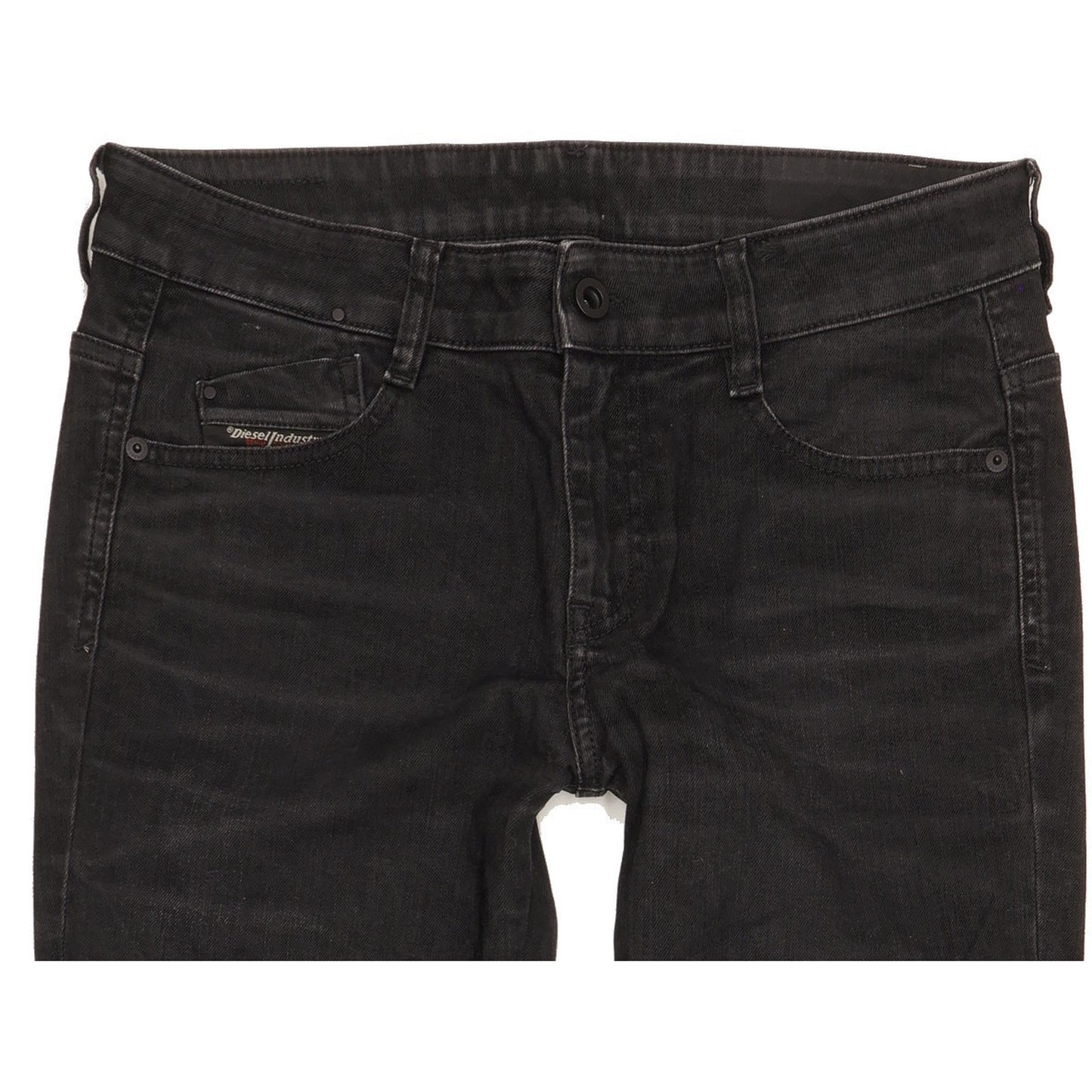 Diesel Men Black Skinny Slim Stretch Jeans W28 L27