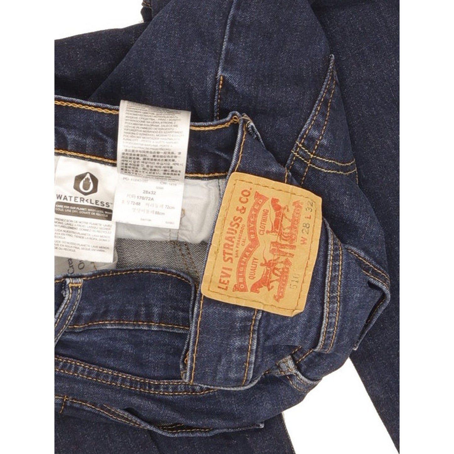 Levi's 510 Men Blue Skinny Slim Stretch Jeans W28 L30