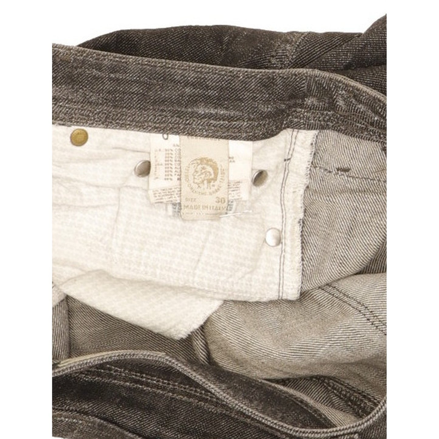 Diesel Lowky Women Grey Straight Slim Stretch Jeans W30 L33