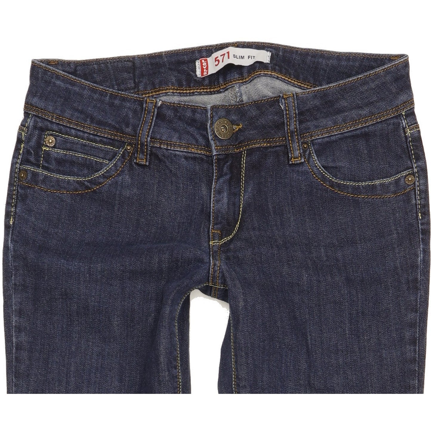 Levi's 571 Women Blue Straight Slim Jeans W30 L32