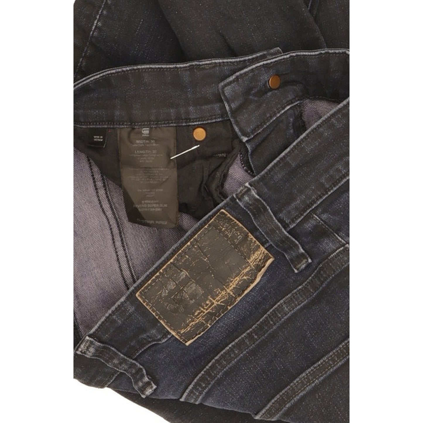 G-Star Revend Men Navy Skinny Slim Stretch Jeans W30 L30