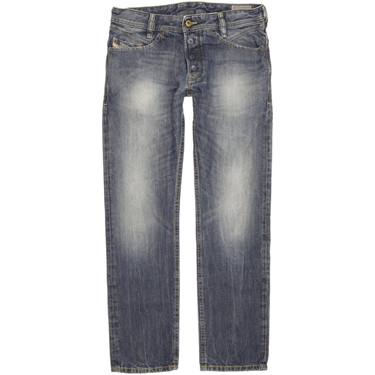 Diesel Iakop Men Blue Tapered Slim Jeans W30 L30