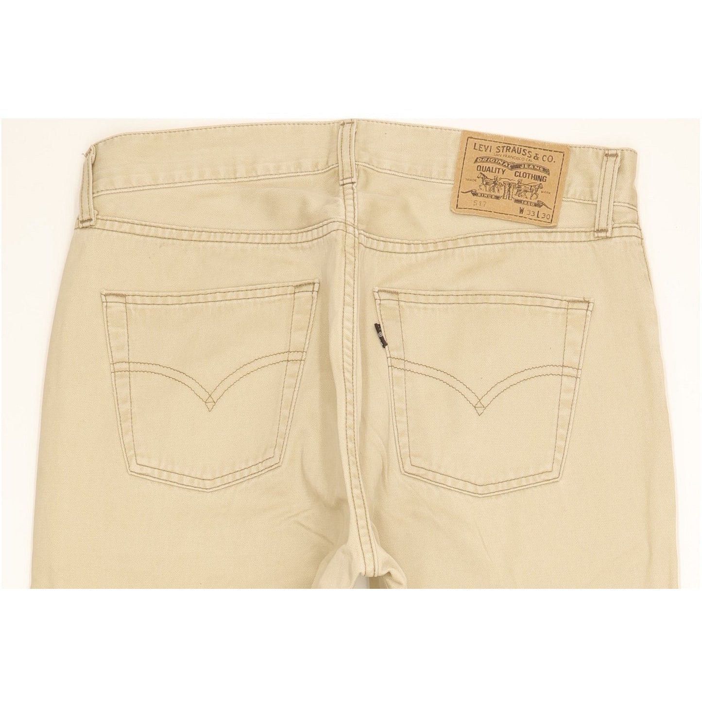 Levi's 517 Men Beige Straight Regular Jeans W33 L30