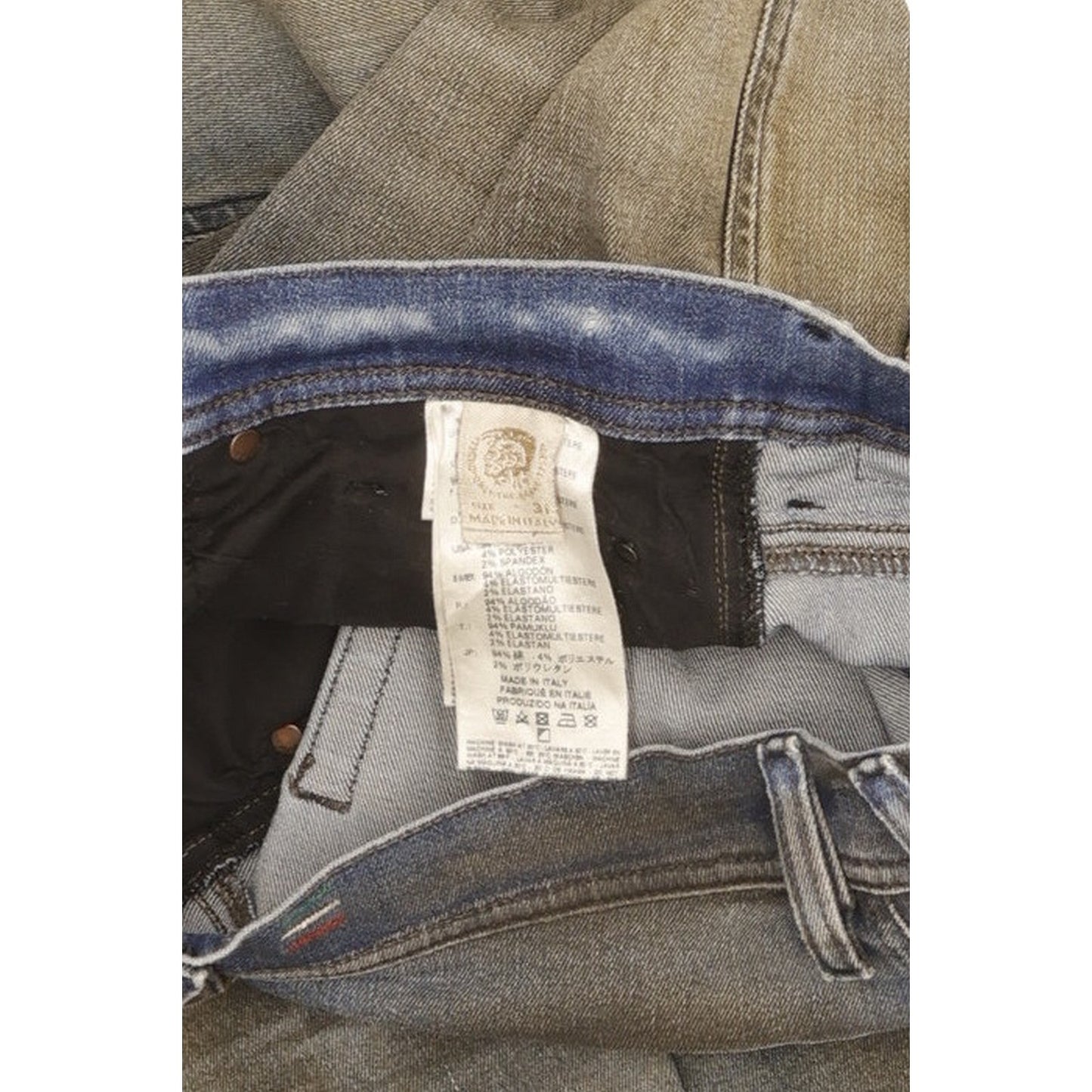 Diesel Tepphar Men Blue Tapered Slim Stretch Jeans W31 L31