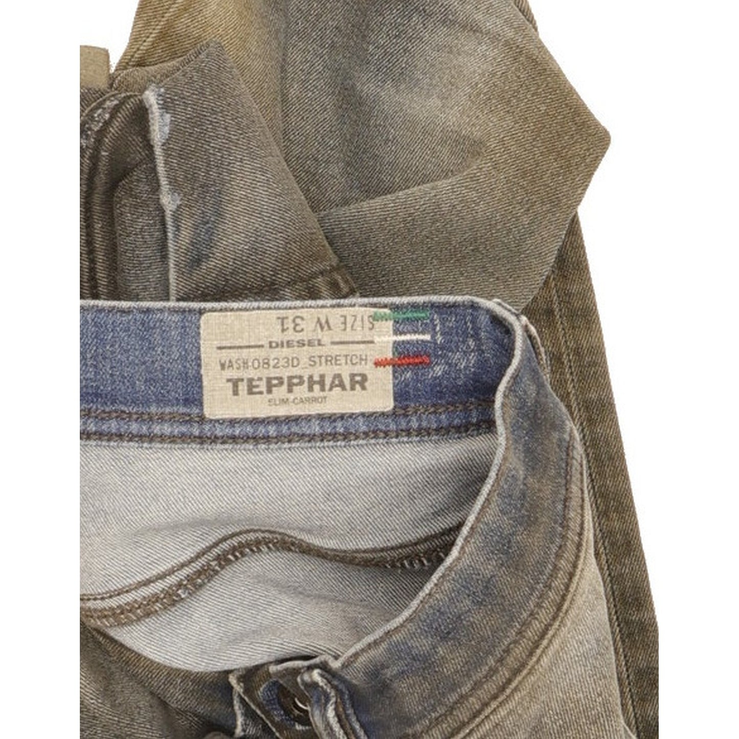 Diesel Tepphar Men Blue Tapered Slim Stretch Jeans W31 L31