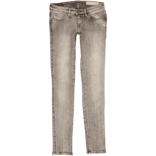 Diesel Skinzee Women Grey Skinny Slim Stretch Jeans W27 L31