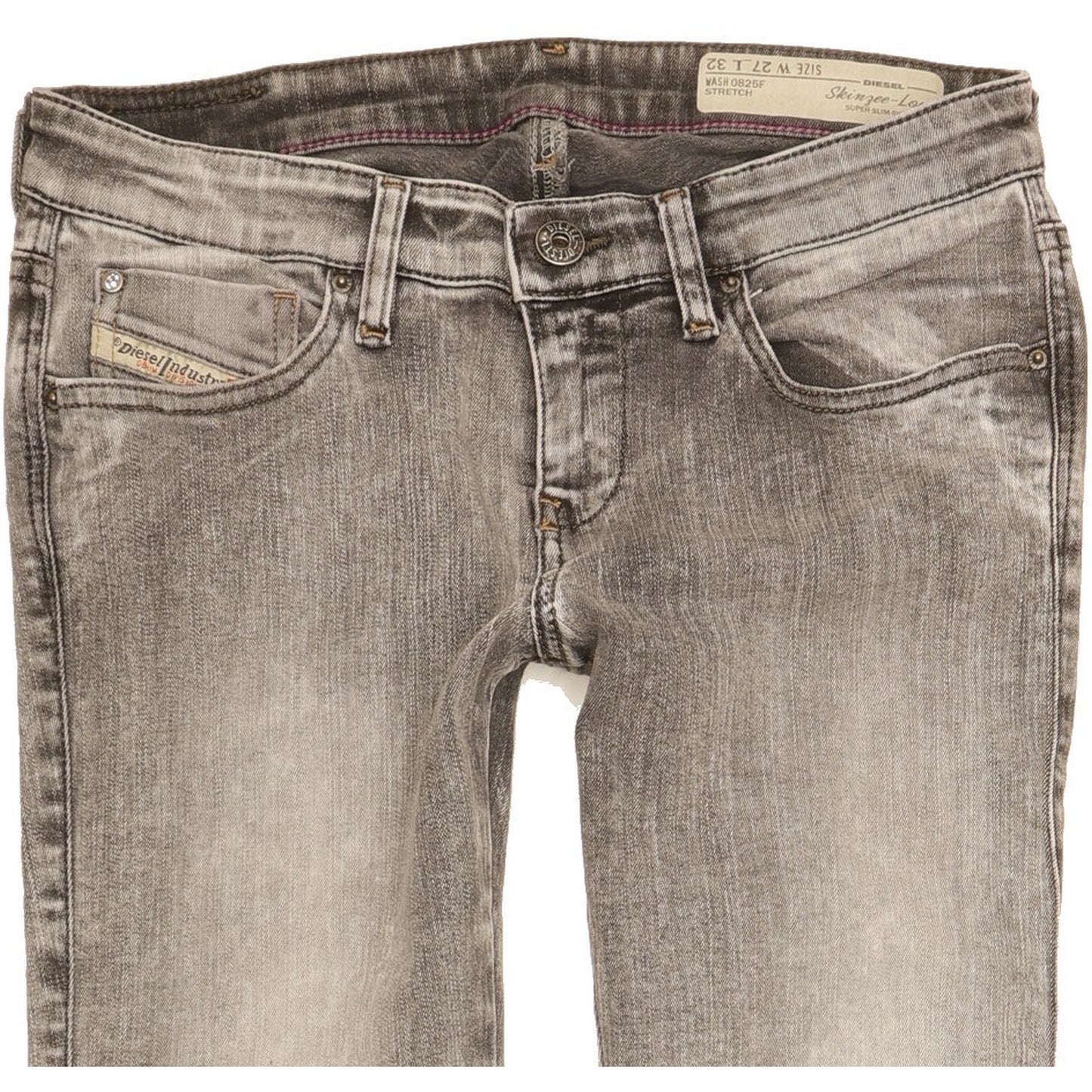 Diesel Skinzee Women Grey Skinny Slim Stretch Jeans W27 L31