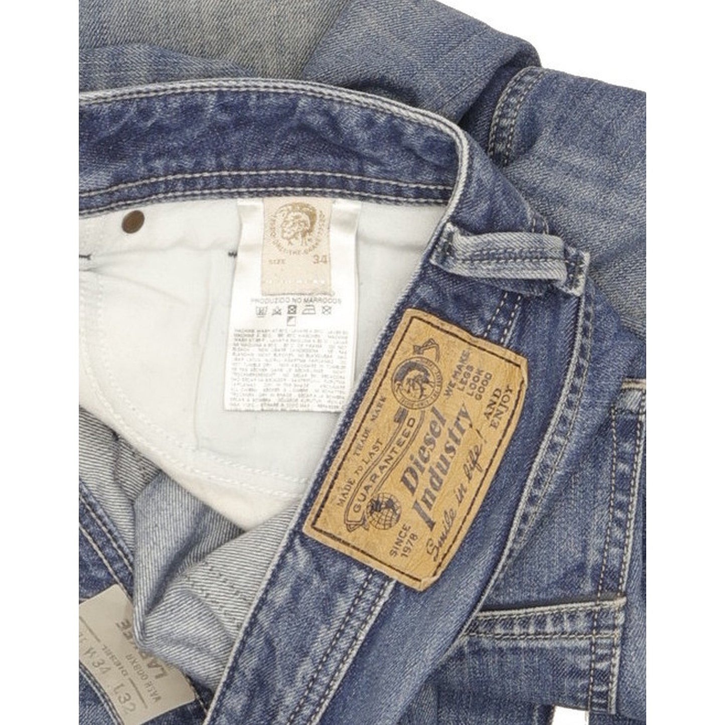 Diesel Larkee Men Blue Straight Regular Jeans W34 L32