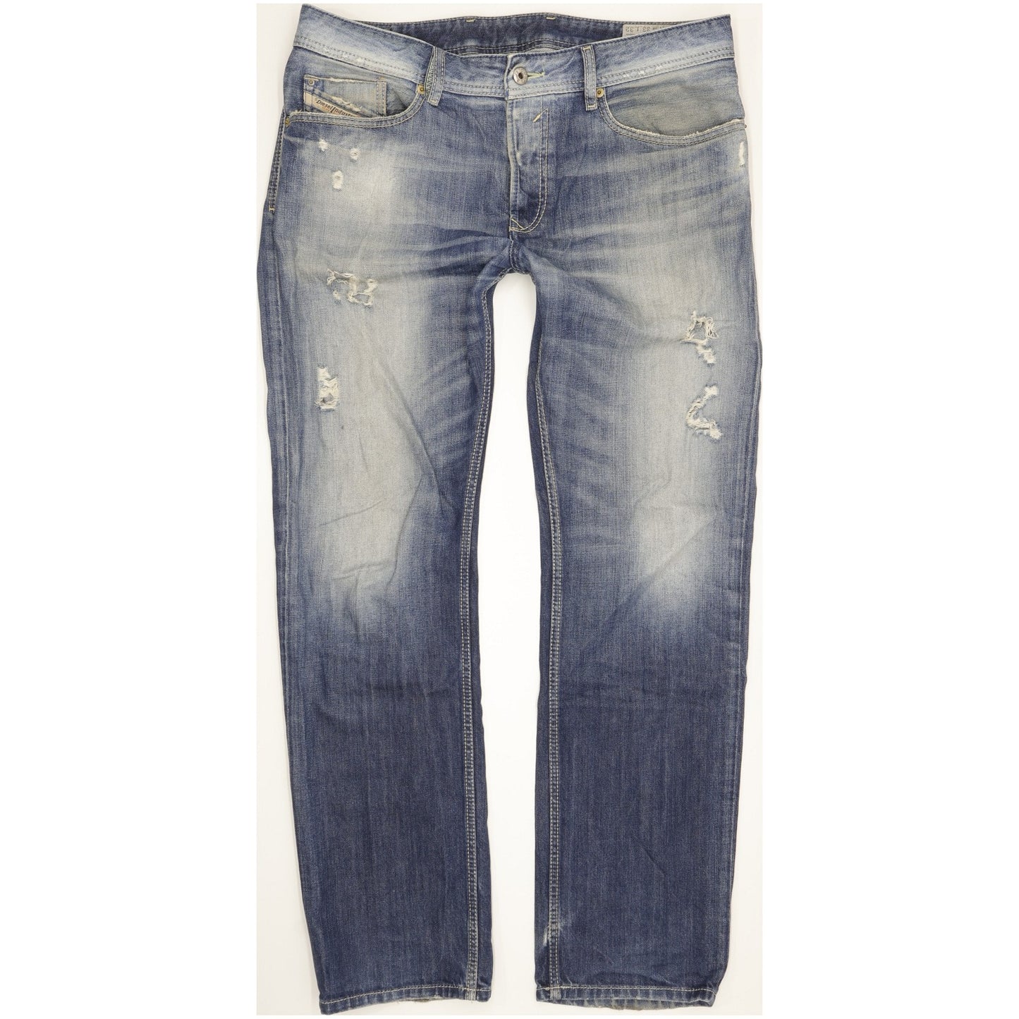 Diesel Waykee Men Blue Straight Regular Jeans W33 L32