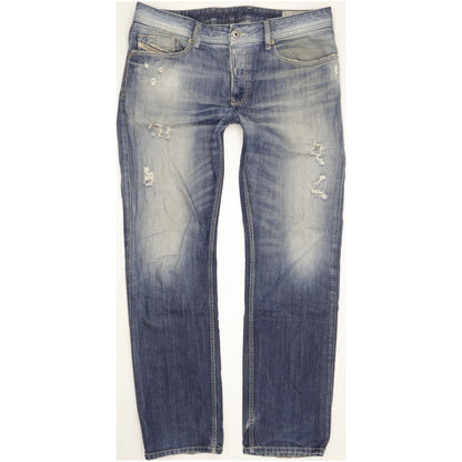 Diesel Waykee Men Blue Straight Regular Jeans W33 L32