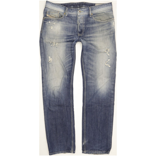 Diesel Waykee Men Blue Straight Regular Jeans W33 L32