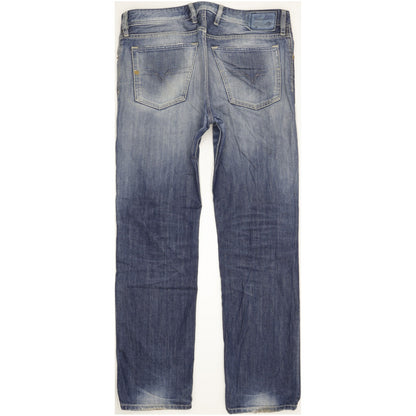 Diesel Waykee Men Blue Straight Regular Jeans W33 L32