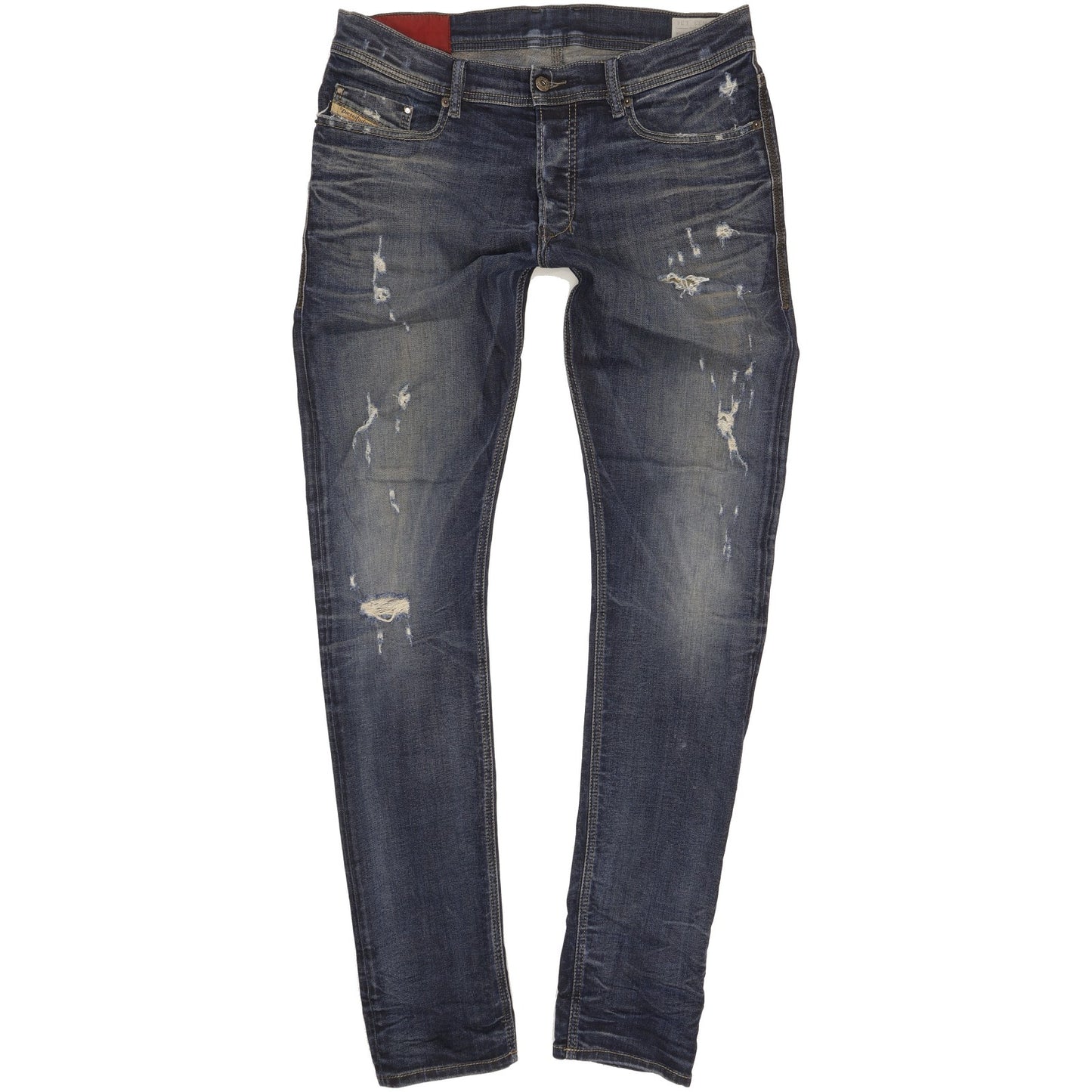 Diesel Tepphar Men Blue Tapered Slim Stretch Jeans W33 L34