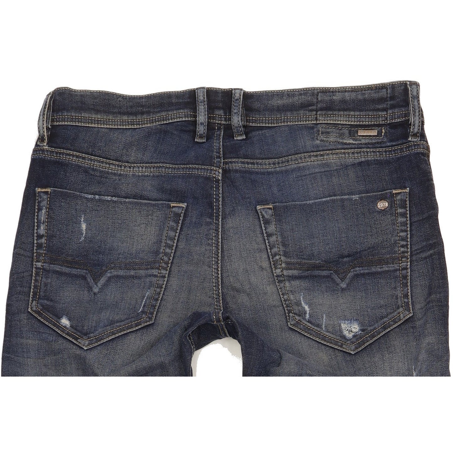 Diesel Tepphar Men Blue Tapered Slim Stretch Jeans W33 L34