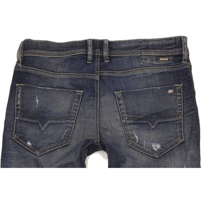 Diesel Tepphar Men Blue Tapered Slim Stretch Jeans W33 L34