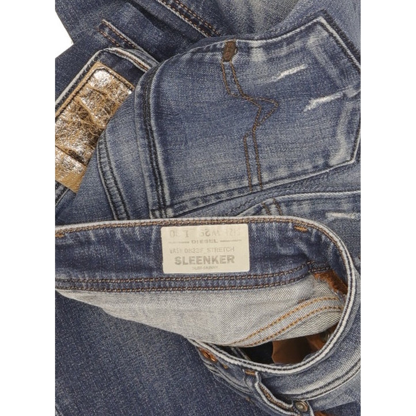 Diesel Sleenker Men Blue Skinny Slim Stretch Jeans W29 L30